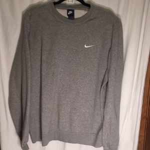 NIKE mens crewneck sweatshirt XL gray sweater